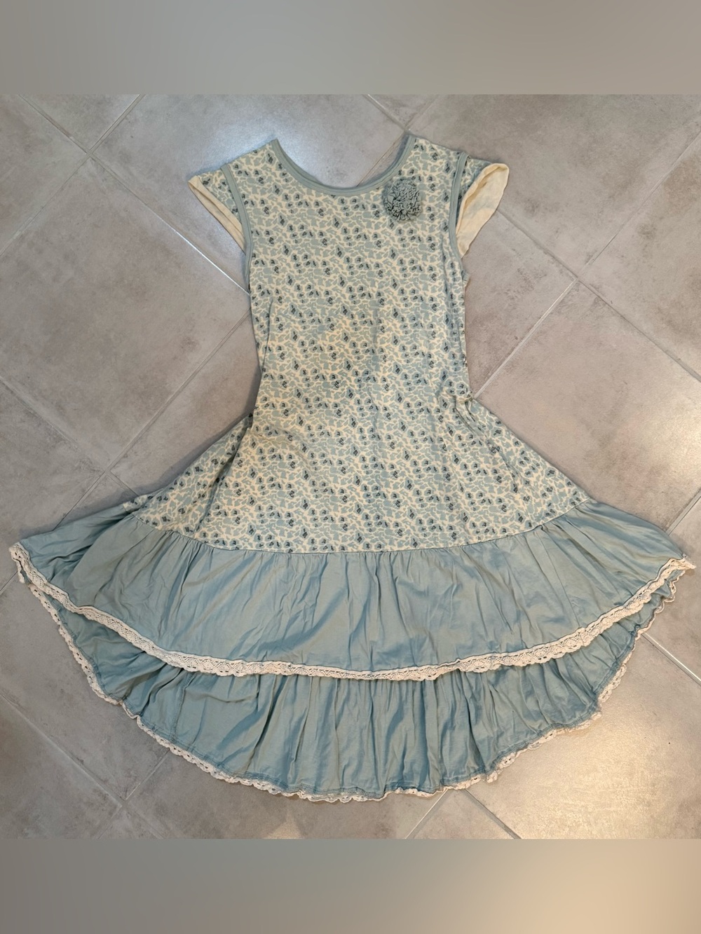 Blu by blu Bkue White Dress Hi Lo Sz 12 NWOT